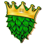 Bay Boys Brewing Crown Logo featuring a golden crown on green hops